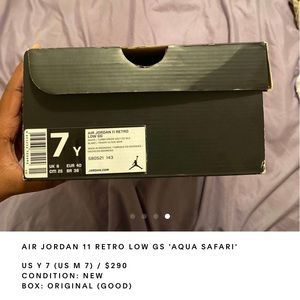Jordan retro 11 Aqua